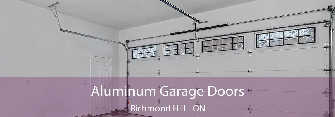 Aluminum Garage Doors Richmond Hill - ON