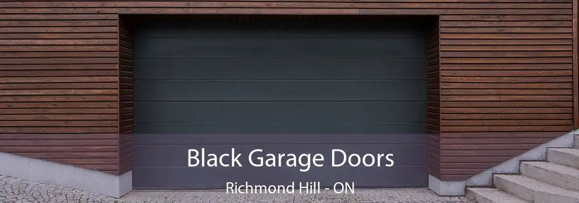 Black Garage Doors Richmond Hill - ON