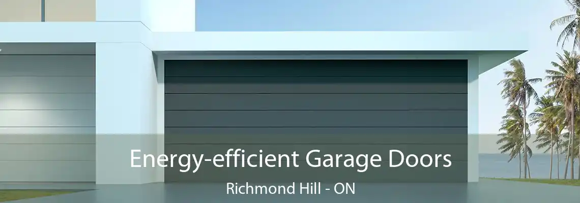Energy-efficient Garage Doors Richmond Hill - ON