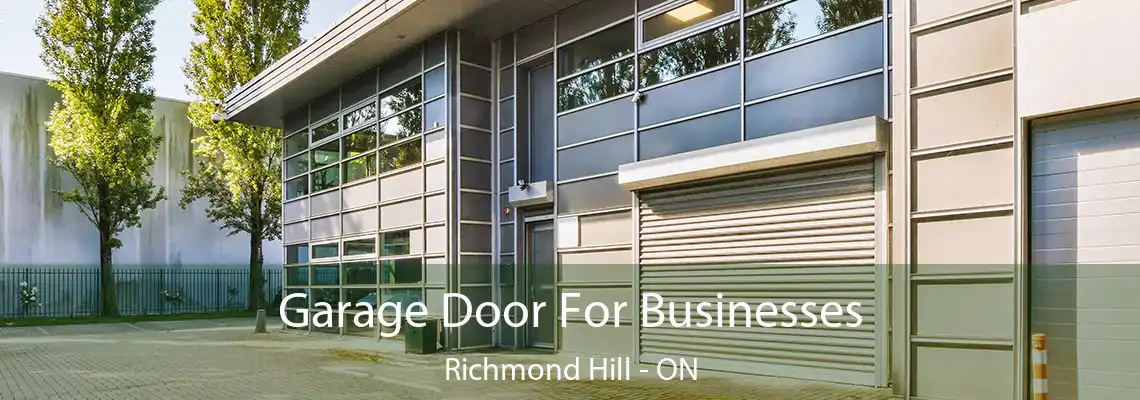  Garage Door For Businesses Richmond Hill - ON