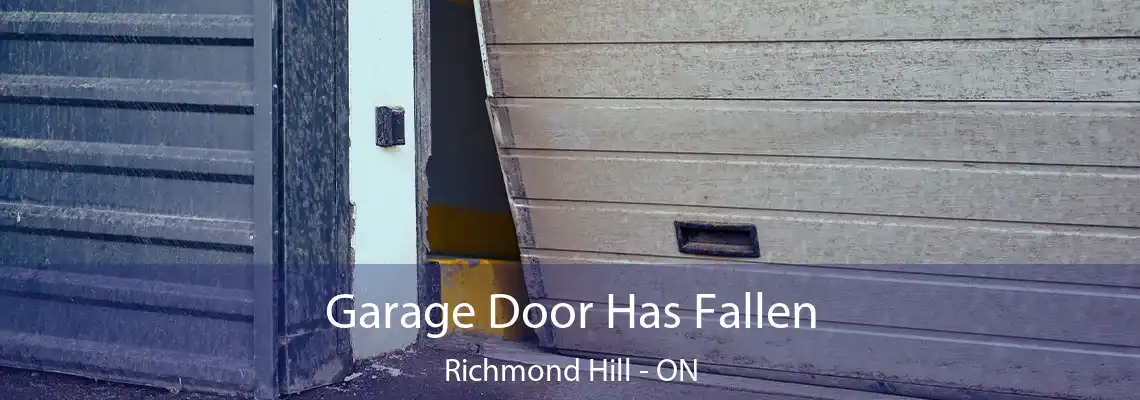  Garage Door Has Fallen Richmond Hill - ON
