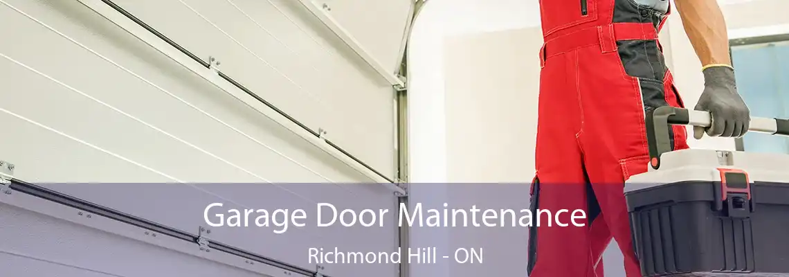 Garage Door Maintenance Richmond Hill - ON