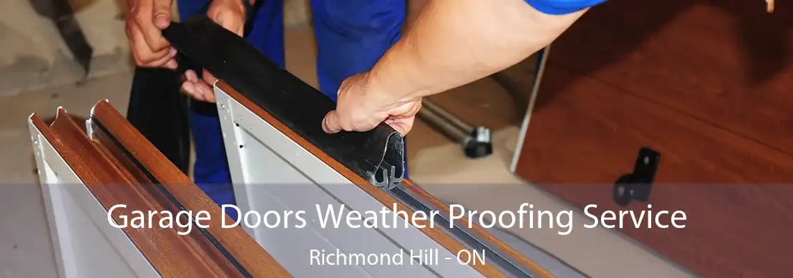 Garage Doors Weather Proofing Service Richmond Hill - ON