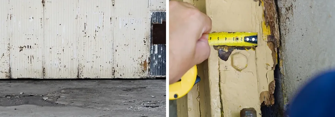 Lift Master Rusty Garage Doors in Richmond Hill, Ontario